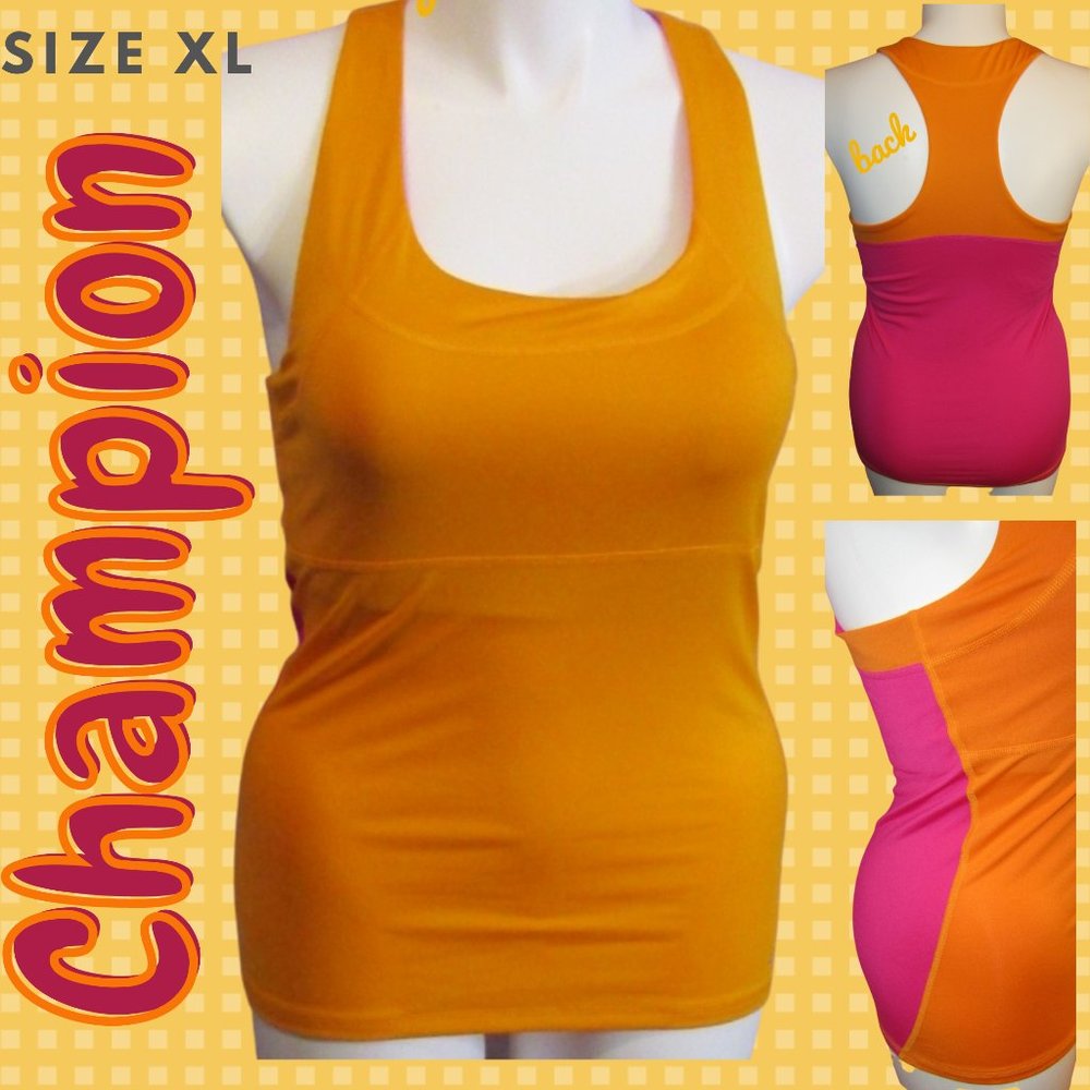 Women's Champion Orange  Activewear Tank Top